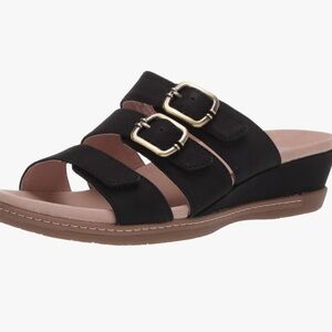 Dansko Allyson Slide Sandal Womens 6.5/7 - 38 Black